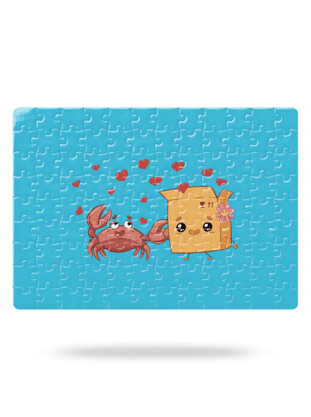 Krab a krabica puzzle White