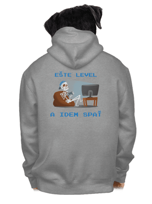 Ešte level pánska mikina na zips Light Melange