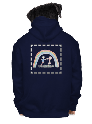 Detské kresby - Nahraj vlastnú pánska mikina na zips Navy