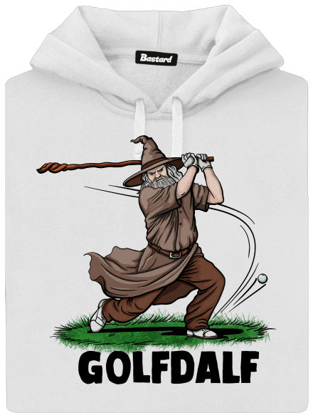 Golfdalf dámska mikina klokanka White