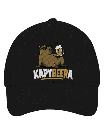 Kapybeera šiltovka baseballka Black