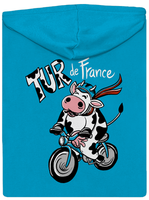 Tur de France dámska mikina na zips Blue Atol
