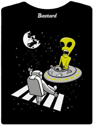 Vesmírny prechod dámske tričko s lemom Black