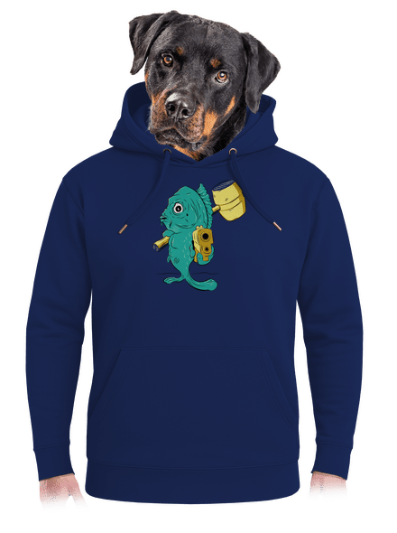 Posledná štedrovečerná unisex mikina premium Navy