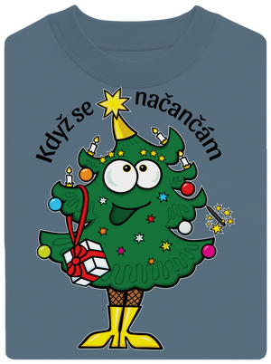 Když se načančám unisex mikina bez kapucne Nordic Blue