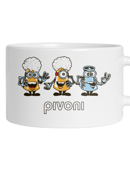 Pivoni hrnček makronka White