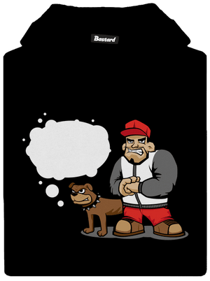 Nehryzem detská mikina klokanka Black