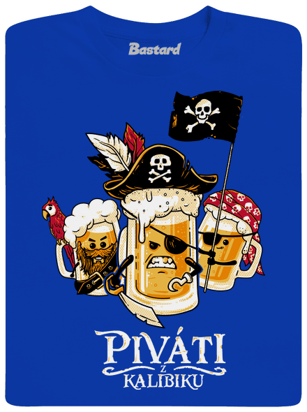 Piváti z Karibiku pánske dlhý rukáv Royal Blue