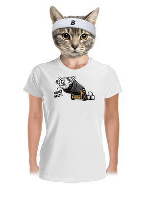 Chceš delo? dámske športové tričko White