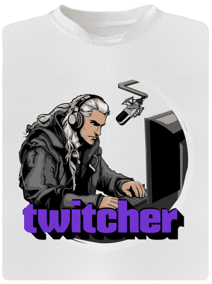 Twitcher detské športové tričko White