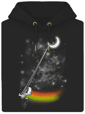 Unicorn Universe unisex mikina premium Dark Black