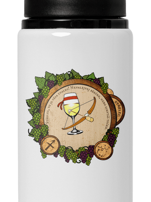 Vínny horoskop: Strelec flaša na vodu White