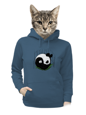 Dve spiace pandy dámska mikina klokanka Denim