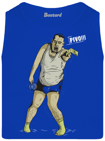 Beer zombie pánske tielko Royal Blue