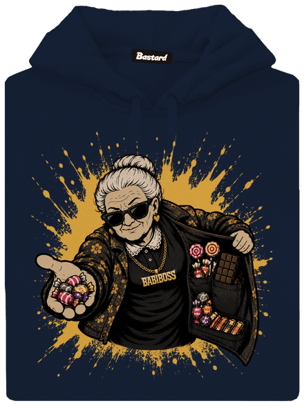 Babiboss pánska mikina klokanka Navy