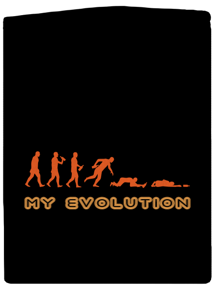 My evolution pánska mikina na zips Black