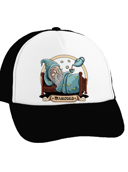 Marodej šiltovka truckerka Black cap