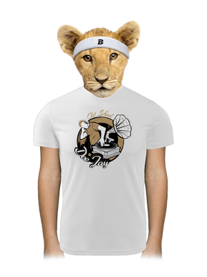 Old school DJ detské športové tričko White