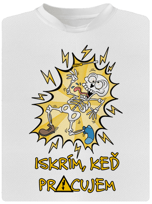 Iskrím pánske športové tričko White