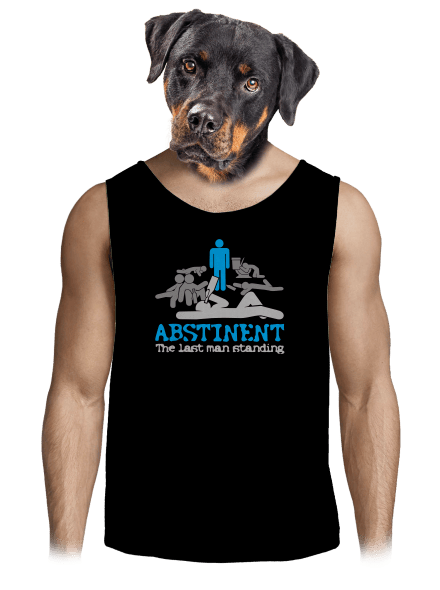 Abstinent pánske tielko Black