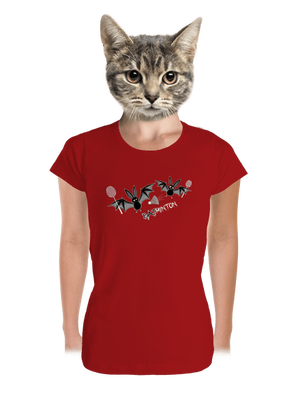 Batminton dámske tričko prémium Red Mal