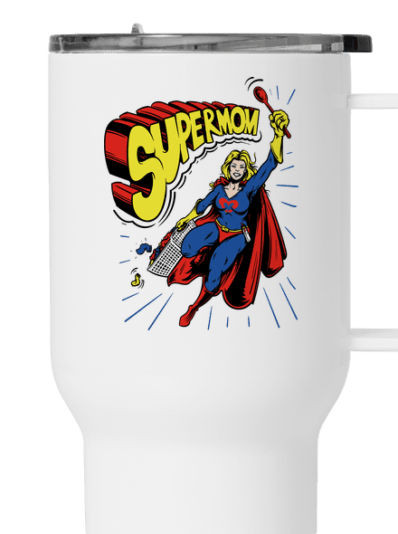 Supermom termohrnček White
