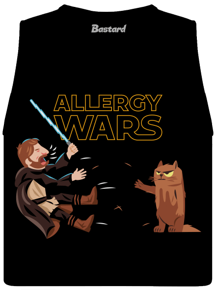 Allergy Wars dámske tielko voľné Black