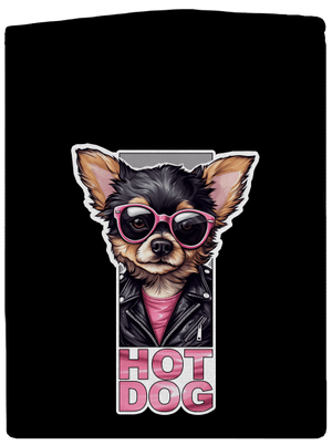 Very hot dog pánska mikina na zips Black