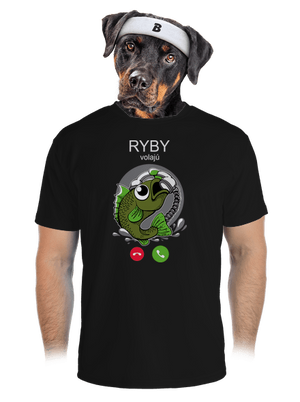 Ryby volají pánske športové tričko Black
