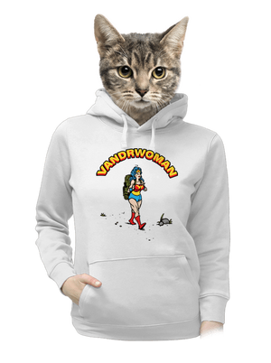 Vandrwoman dámska mikina klokanka White