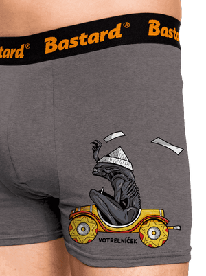 Votrelníček boxerky Gray Melange