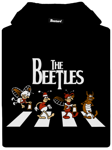 Beatles dámska mikina klokanka Black