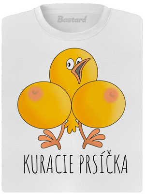 Kuracie prsíčka dámske športové tričko White