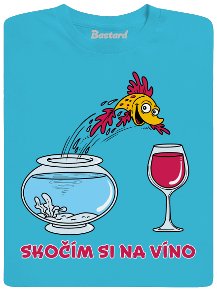 Skočím si na víno pánske tričko Swimming Pool