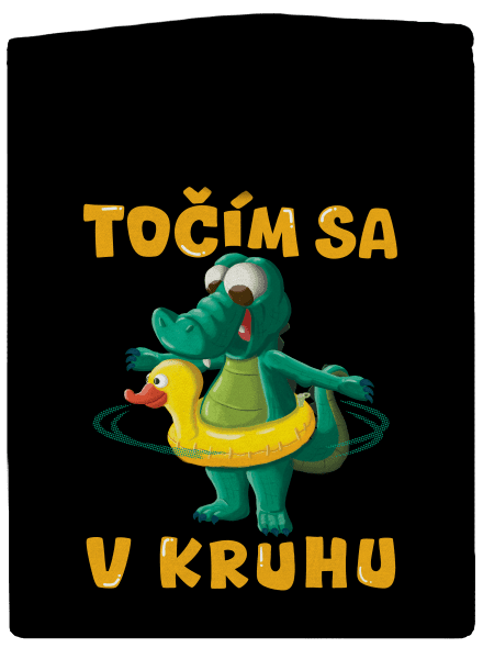 Točím sa v kruhu dámska mikina na zips Black