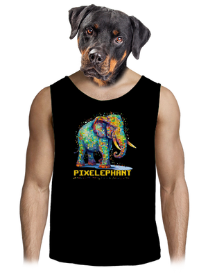 Pixelephant pánske tielko Black