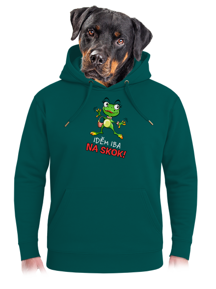 Idem na skok unisex mikina premium Emerald Green