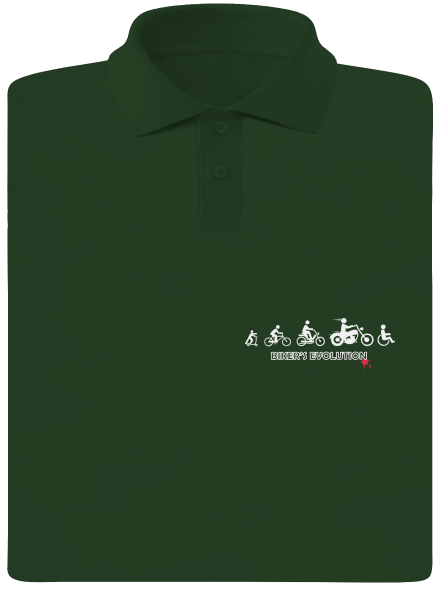 Biker’s Evolution pánska polokošeľa Bottle Green Mal