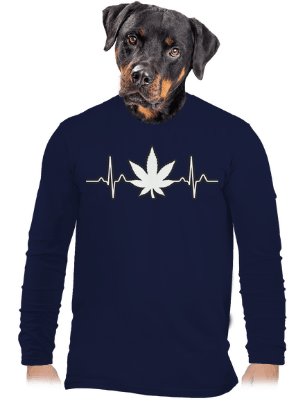EKGanja pánske dlhý rukáv Navy