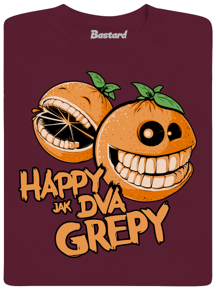 Happy grepy detské tričko Burgundy