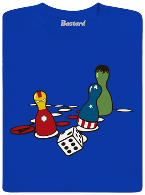 Superhrdina nehnevaj sa pánske dlhý rukáv Royal Blue