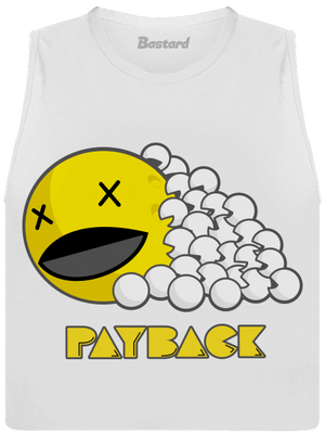 Payback dámske tielko voľné White