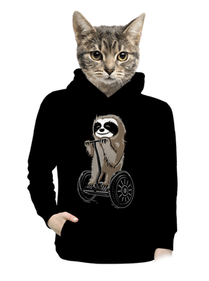 Leňoch dámska mikina klokanka Black