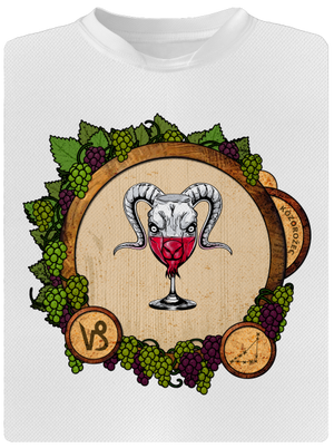 Vínny horoskop: Kozorožec pánske športové tričko White