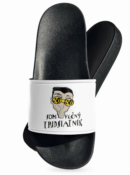 Večný tridsiatnik šľapky White