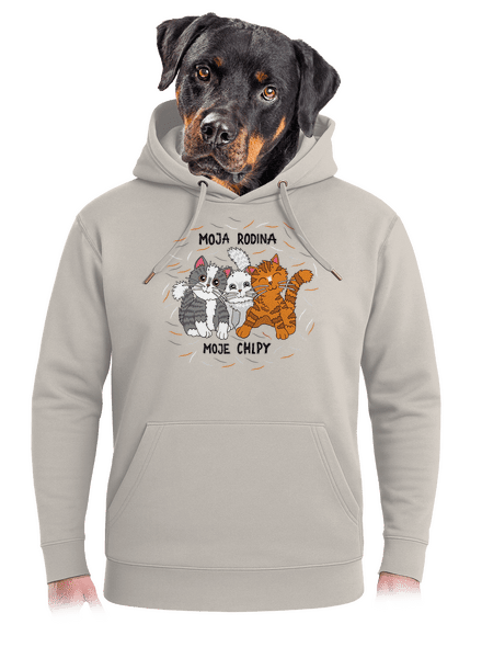 Moja rodina unisex mikina premium Pastel Macchiato