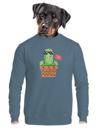 unisex mikina bez kapucne