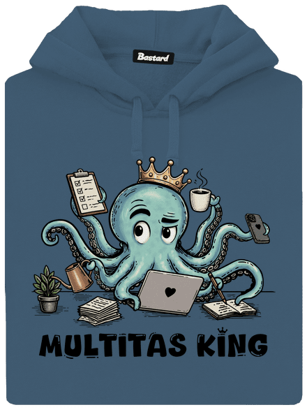 Multitas king dámska mikina klokanka Denim