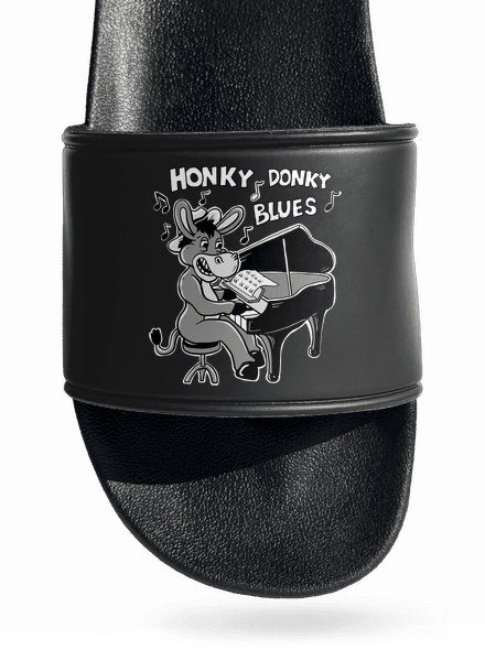 Honky donky blues šľapky Black
