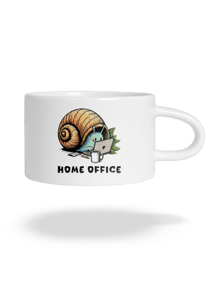 Slimákov home office hrnček makronka White